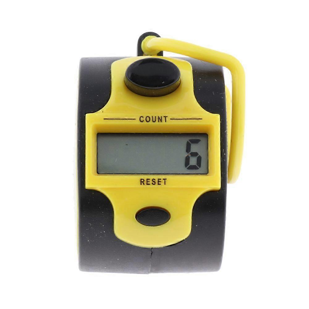 Tally Counter Mechanical Manual Lathe Digital Pedal Counter Yellow