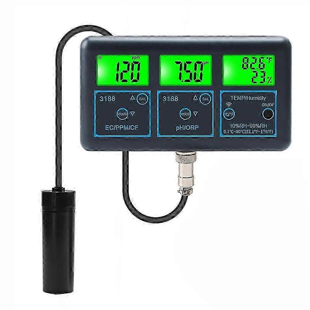 Tuya WiFi 7in1 Water Quality Tester Multi-Parameter Water Analyzer Digital Display PH/ORP/EC/PPM/CF/ SZRH