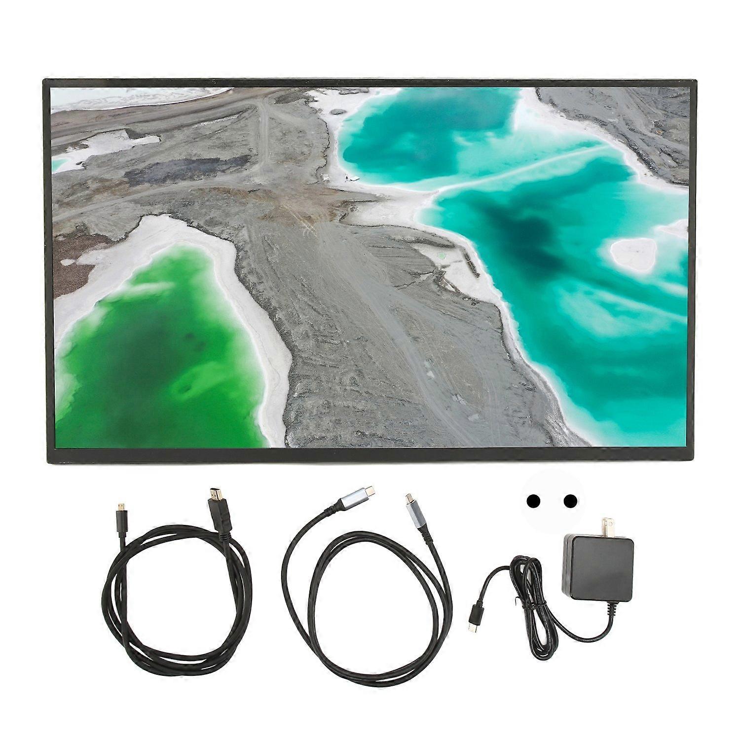 18.5 Inch 100Hz Portable Monitor 1080P FHD IPS Gaming Monitor with Stand for Xbox PC for Switch 100‑