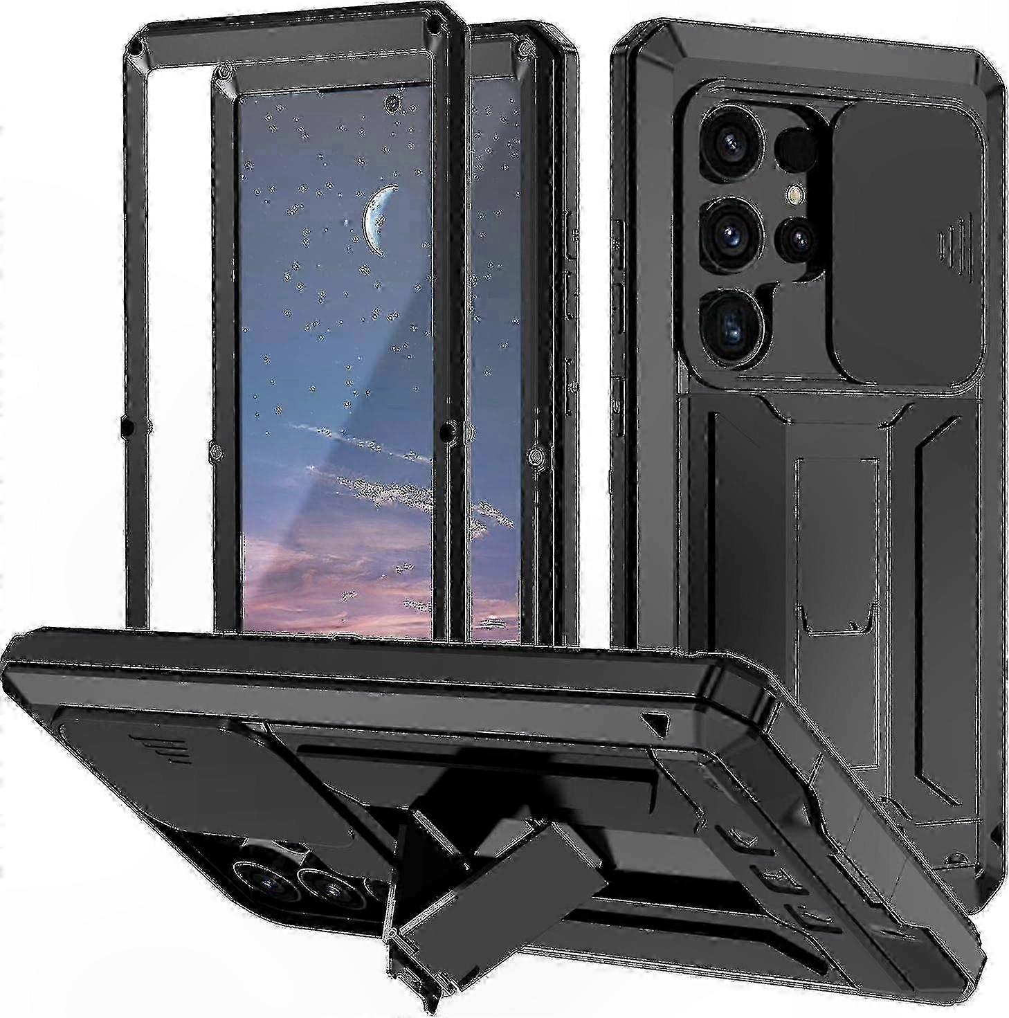 Waterproof Phone Case with Metal Frame for S24