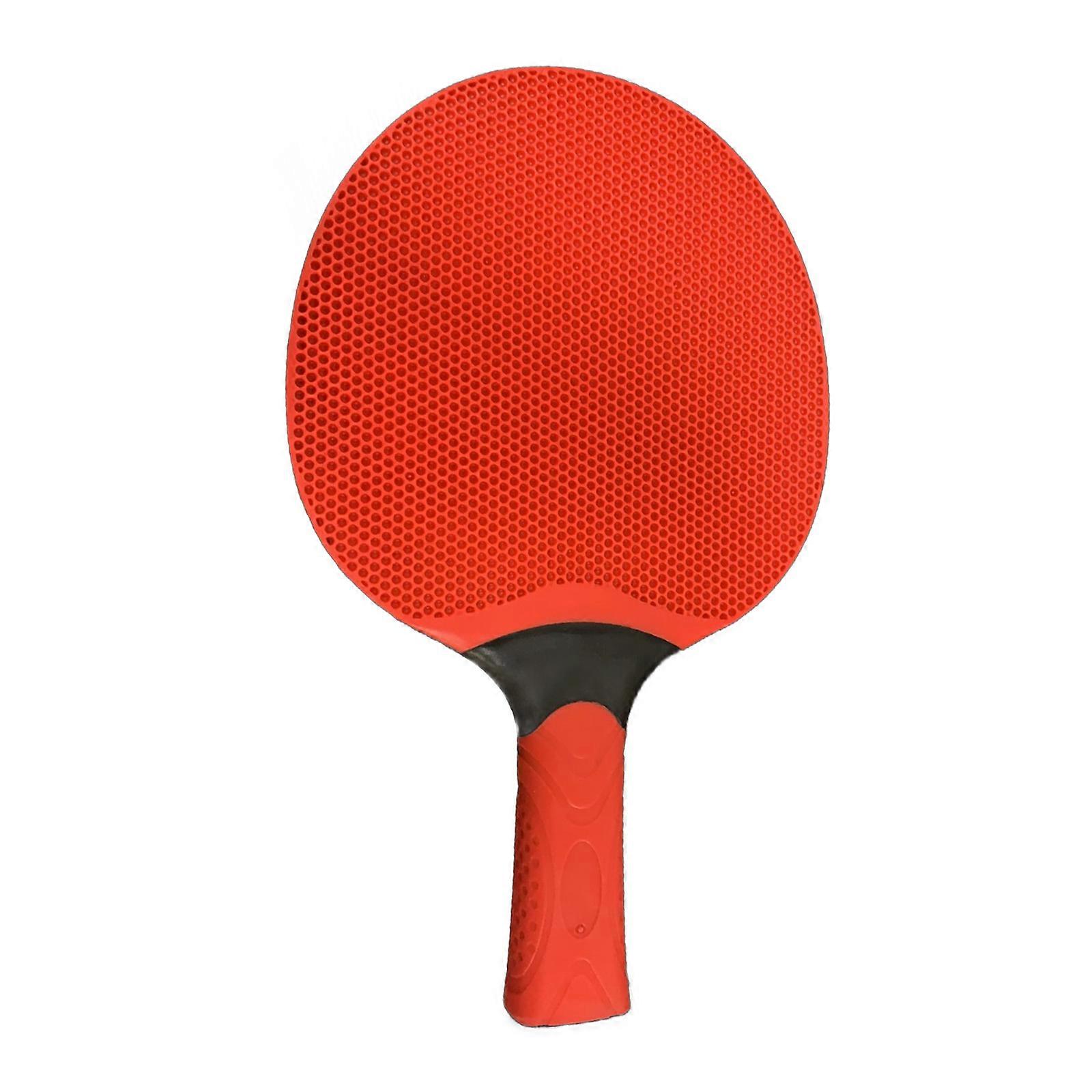 Racchette da ping-pong in gomma Racchette da ping pong altamente elastiche Pagaia da ping pong portatile per gioco all'interno ed esterno rosso