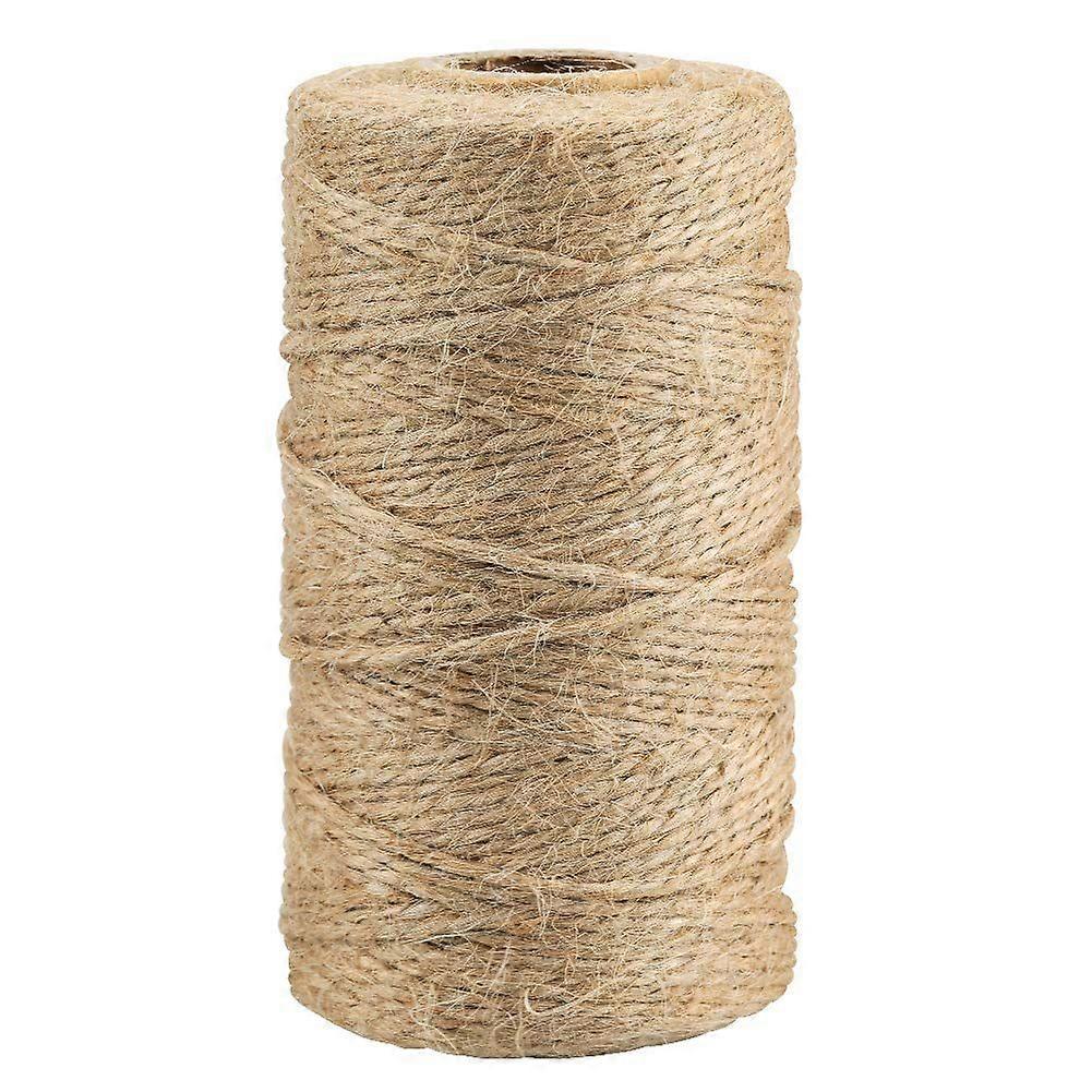 100-200M Natural Jute Twine String 2 Ply Packing Bakers Twine Art and Crafts Linen String Handicrafts Cord