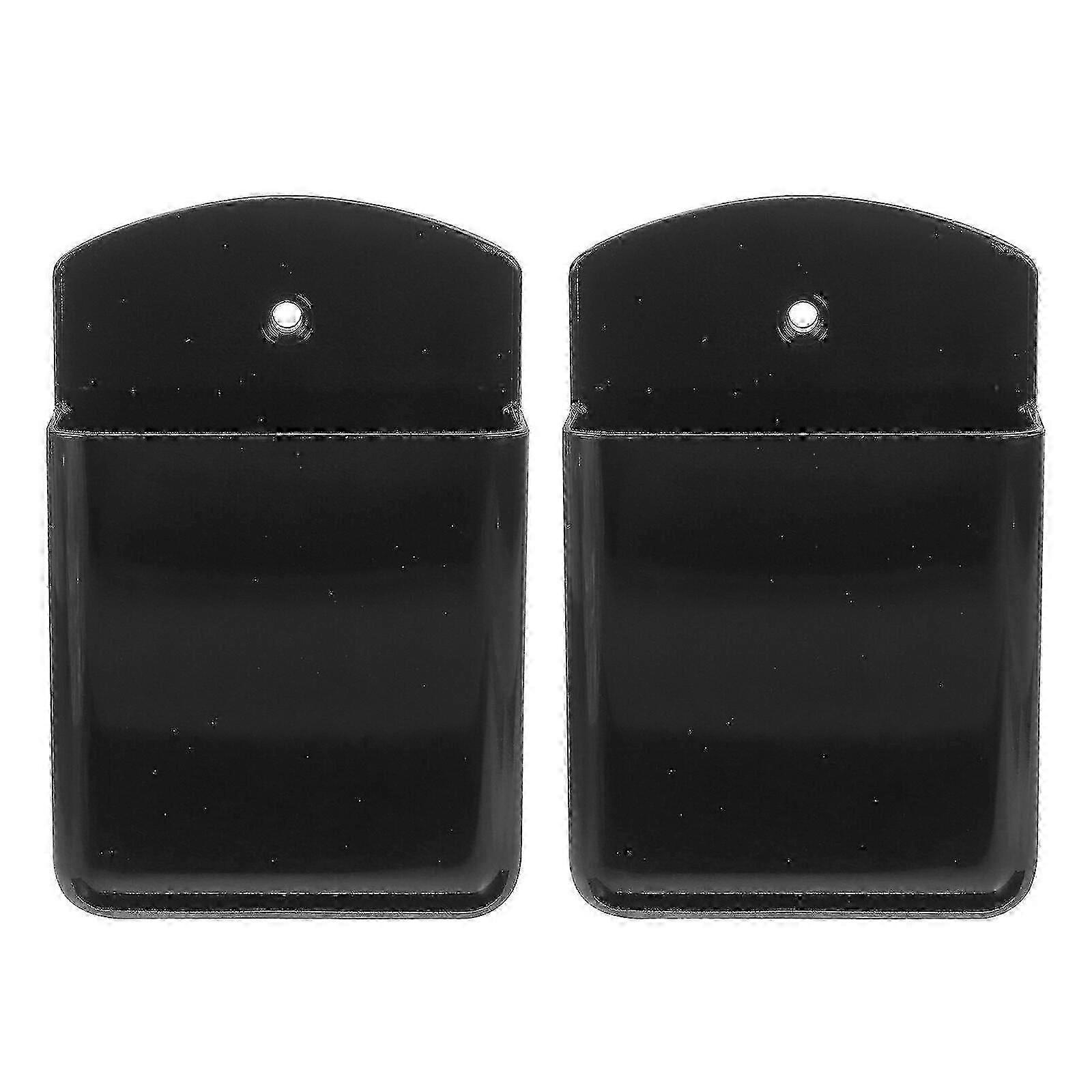 2pcs Wall Mounted Remote Controller Holder No Drilling Remote Wall Organizer Fan Remote Wall Rack