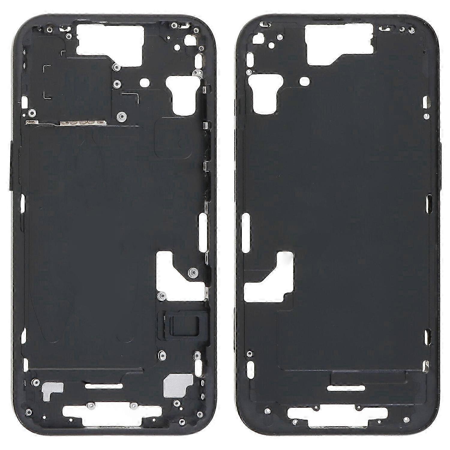 For Iphone 15 Middle Frame Bezel Plate With Side Keys + Card Tray