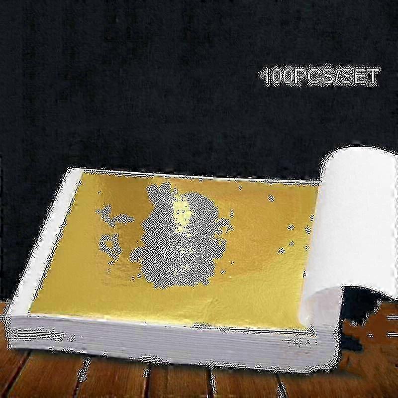 100x Gold Leaf Sheets 24k - Professional Craft and Design Supply
