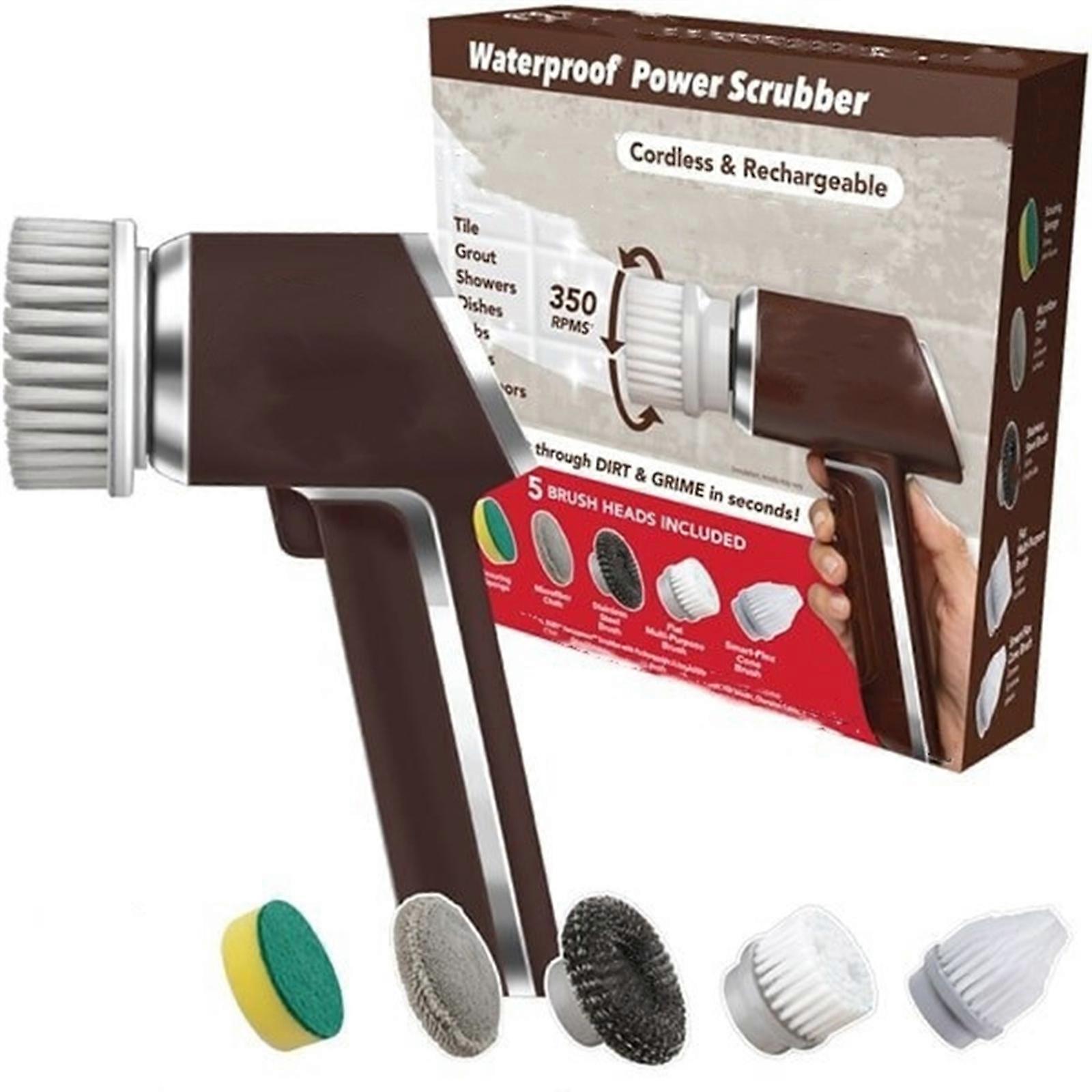 Multi Functional Wireless Scrub Brush Powerful Cleaning Tool Removes Stubborn Stains From Various Surfaces Effortlessly Multicolor