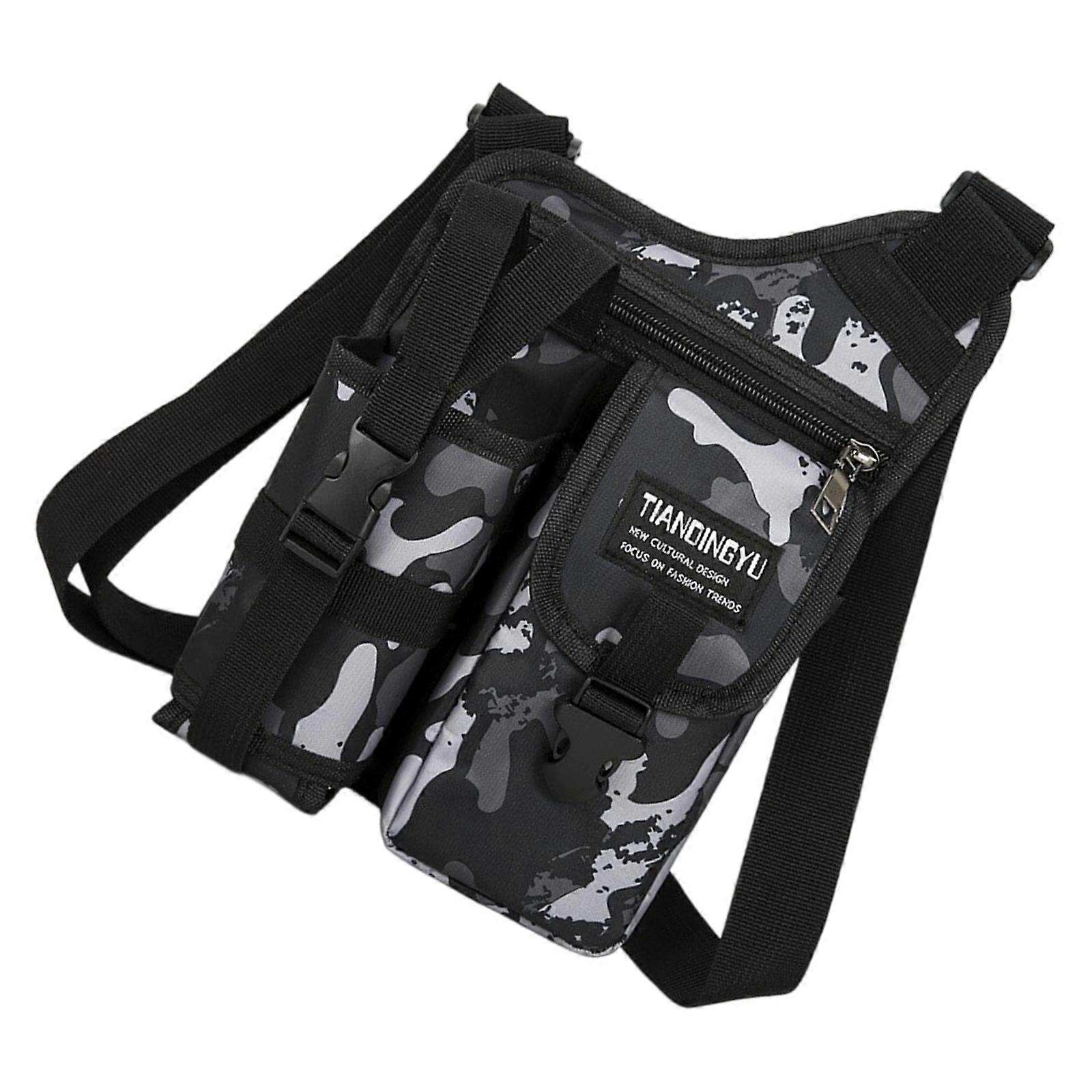 Ergonomic Crossbody Design Quick Access Compartments Practical Oxford Shoulder Bag for Woemn and Men  Camouflage