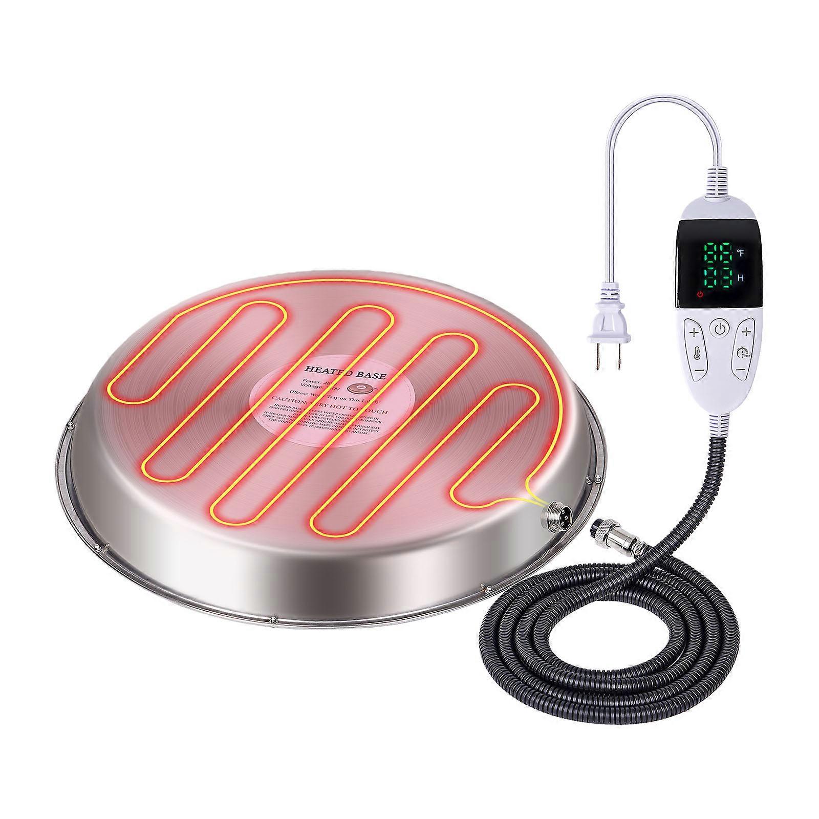 Durable Metal Poultry Drinking Water Heater Safe For Chicken Duck Geese Coops Multicolor