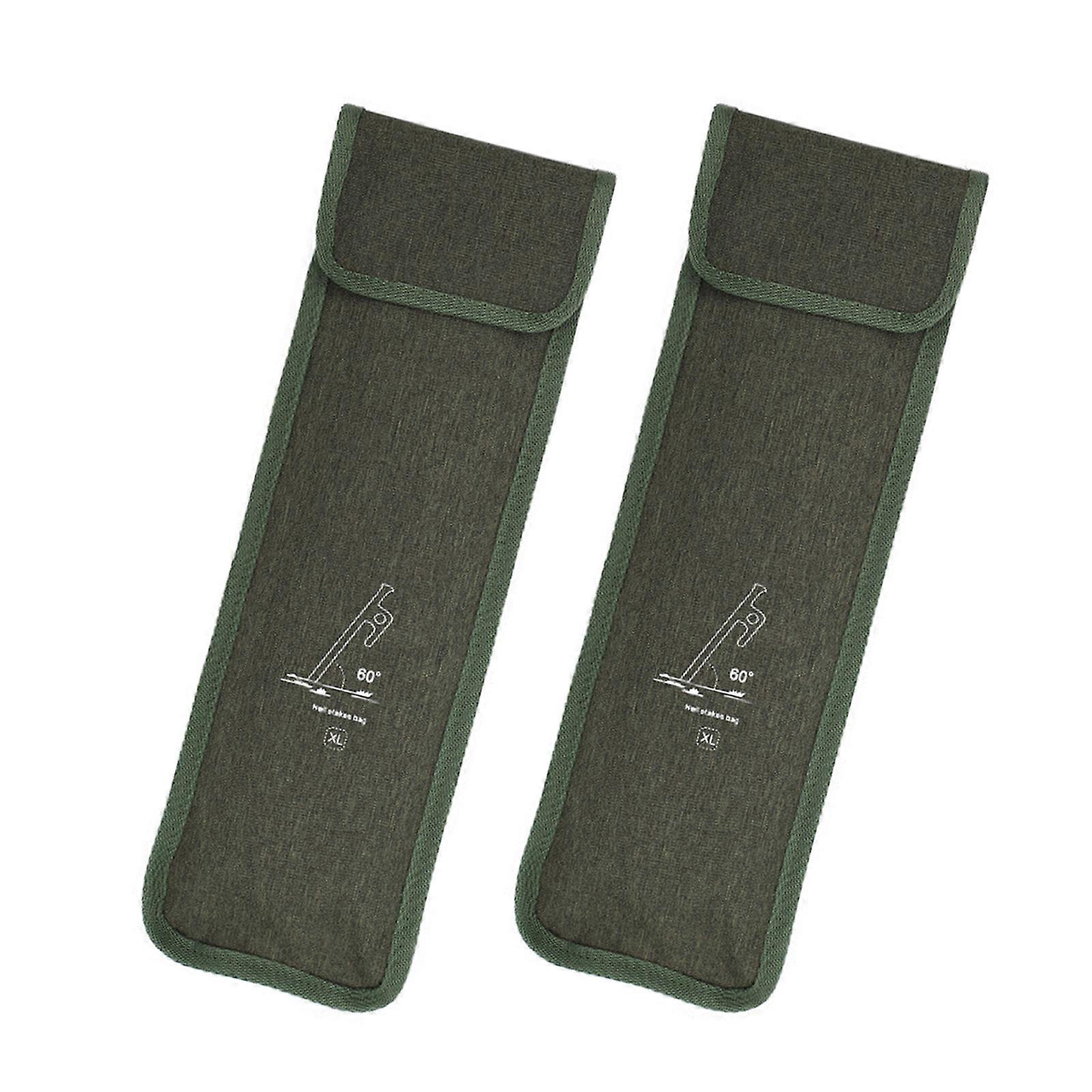 2 יחידות קמפינג יתד מארגני נייד אוהל יתד אחסון תיק קמפינג אביזרי כלי תיק מסמרים טחון תיק נשיאה XL