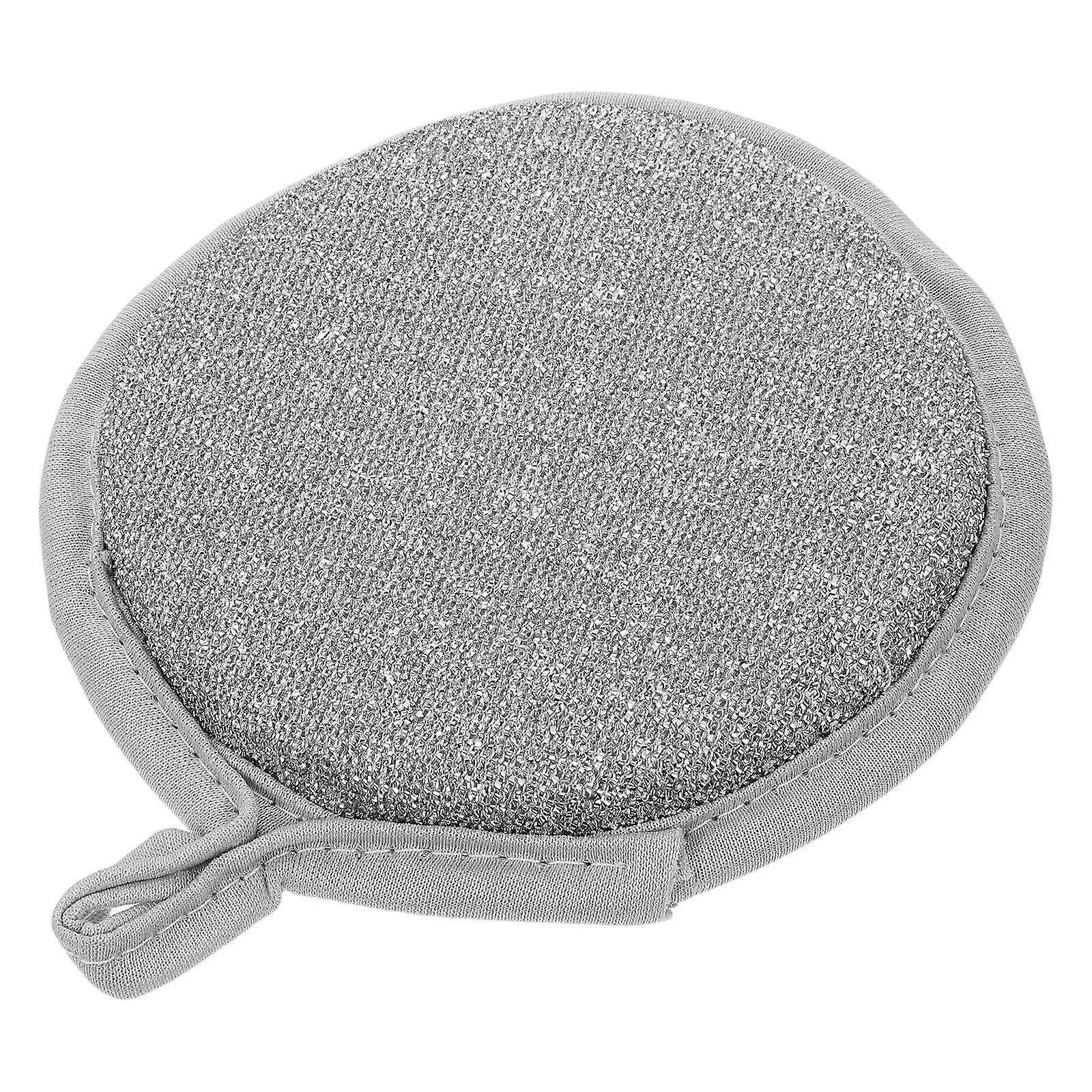 Household Cleaning Sponge Dish Cloth for Kitchen Use Double-Sided Silver