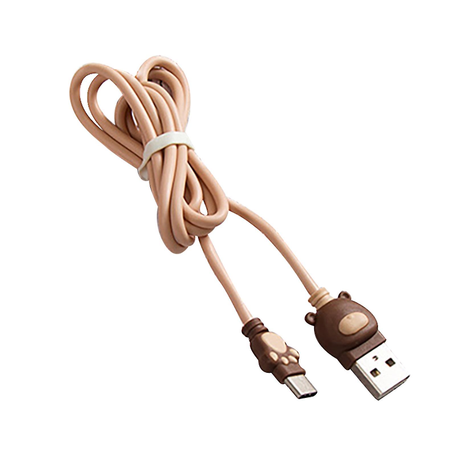 Data Cable Cartoon Fast Charging 2.1a Type-c Charger Cord Wire For Mobile Phone