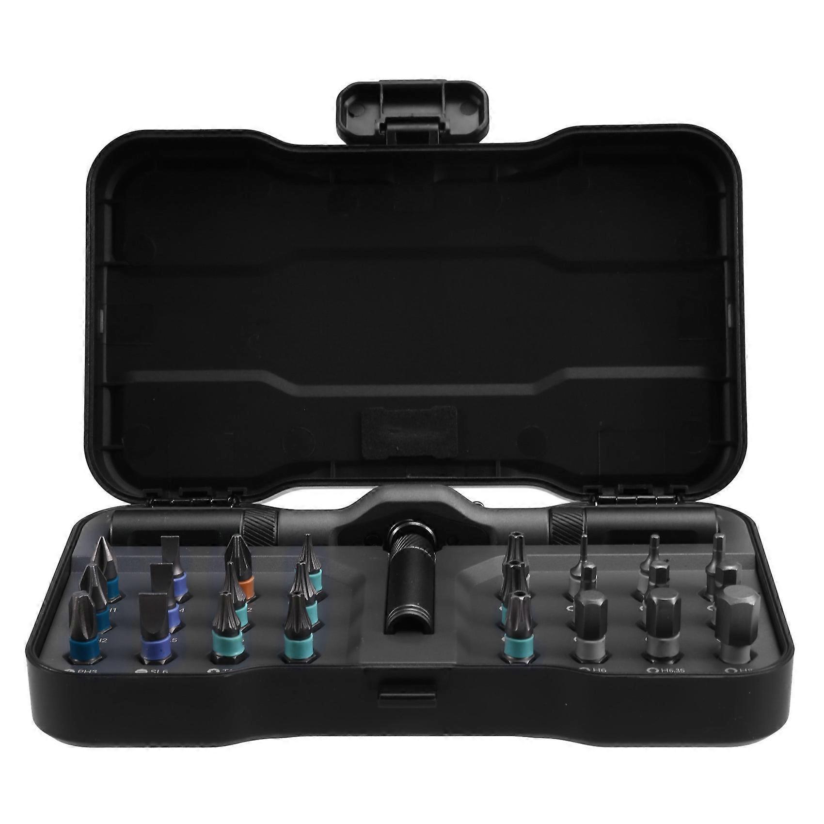 DUKA RS1 24-in-1 Magnetic Ratchet Screwdriver Set, Precision Bits, Non-Slip Handle, Repair Tool Kit for Electronics