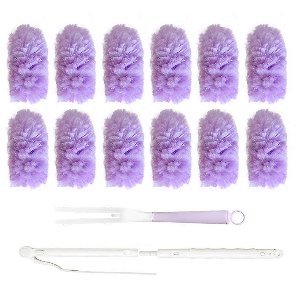 White Peach Scent Electrostatic Duster Electrostatic Adsorption Multi-Function Dust Duster Household Cleaning A