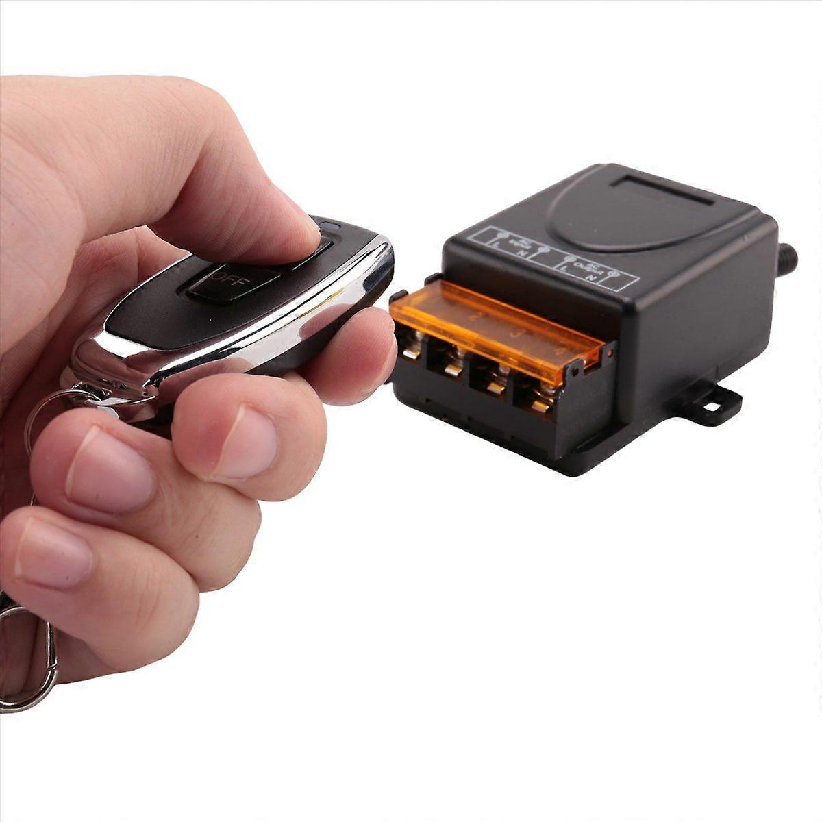 3X 433MHz 220V Water Pump Remote Control Switch 1Ch 30A Receiver Module ON/OFF Wireless Transmitter 