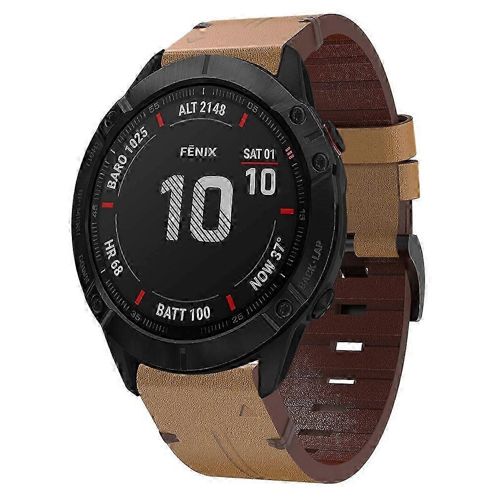 Replacement leather strap for Garmin Fenix 6X Pro