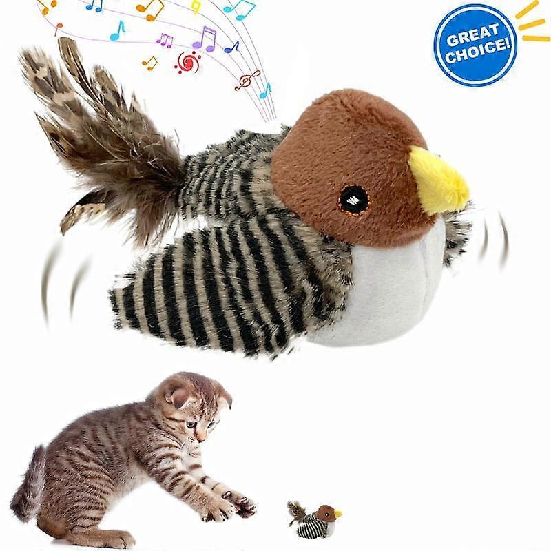 Simulation Bird Design Cat Toy, 1 Count/2 Counts Interactive Plush Cat Teaser Toys, Cat Teething Toy, Pet Supplies for Indoor Kitty Kitten E