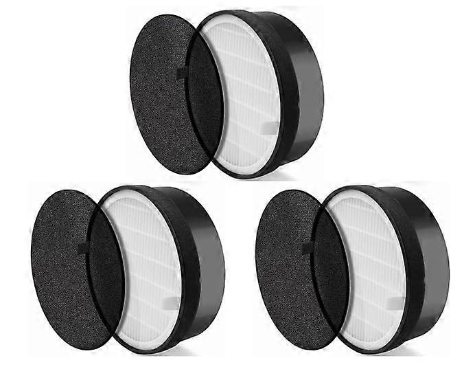 LVH132 Air Purifier Filter Replacement, H13 HEPA with PreFilter & Activated Carbon, 3 Pack