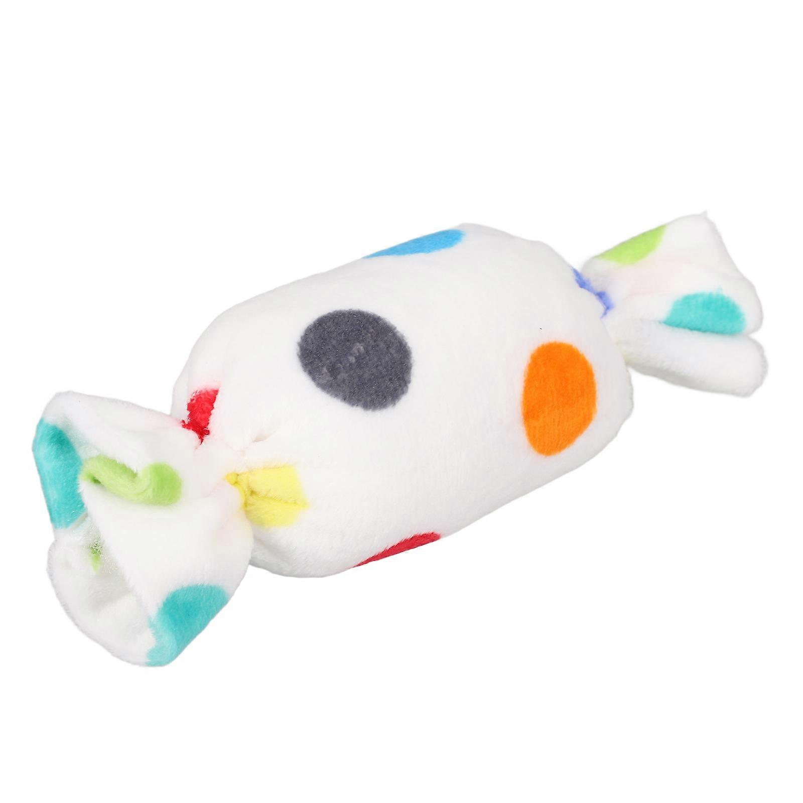 Squeaky Dog Toy Plush Chewing Toy for Playing Candy Shape