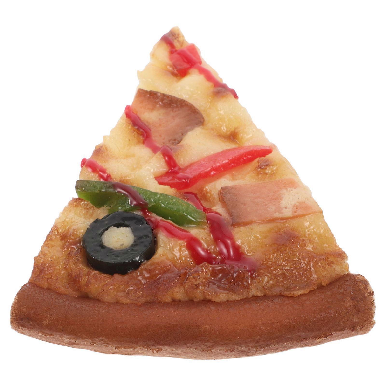 Fake Pizza Prop for Home Decoration Featuring One Slice Model
