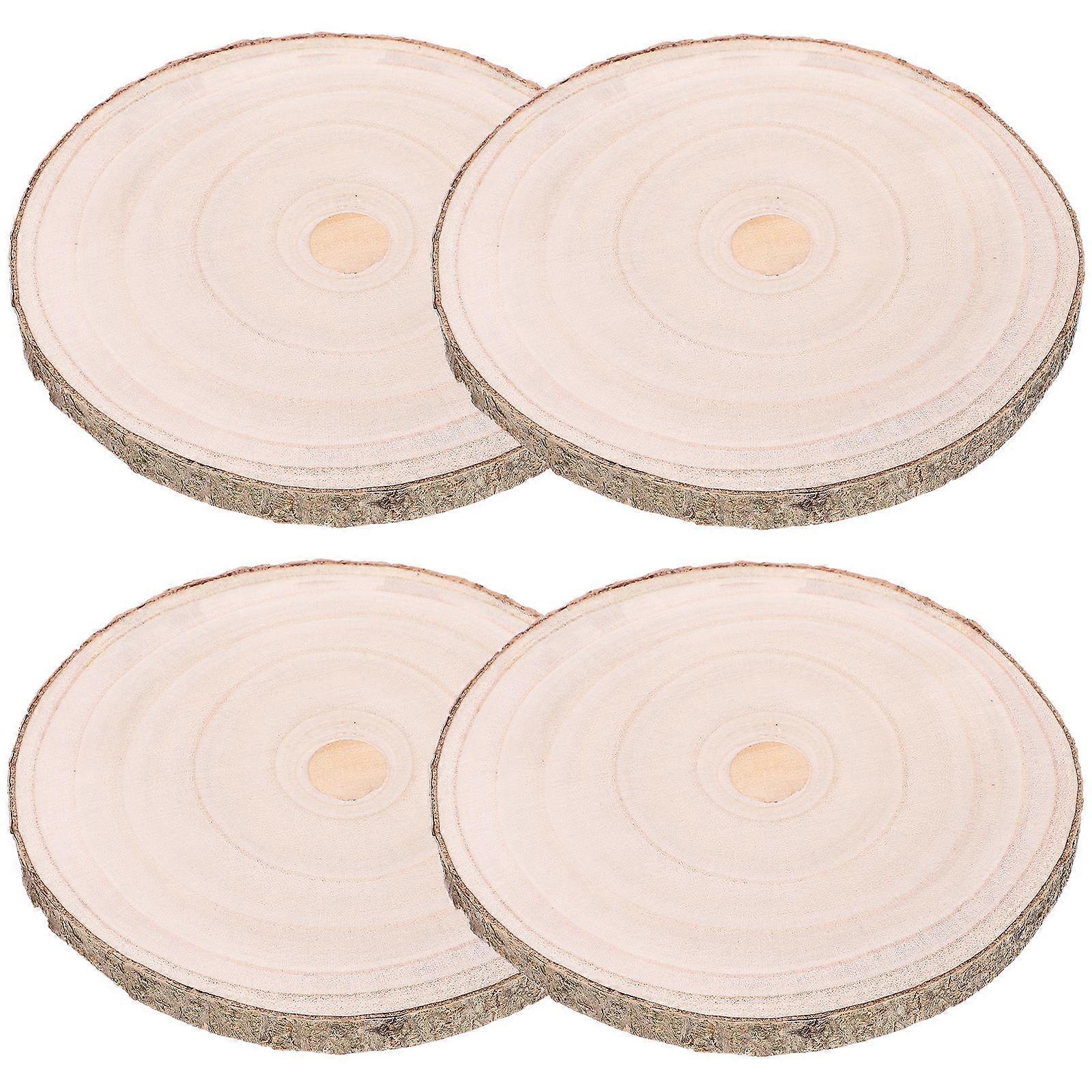 4Pcs Wood Trivet Hot Pads Coasters Set Table Mat Teacup Protector Place Mat