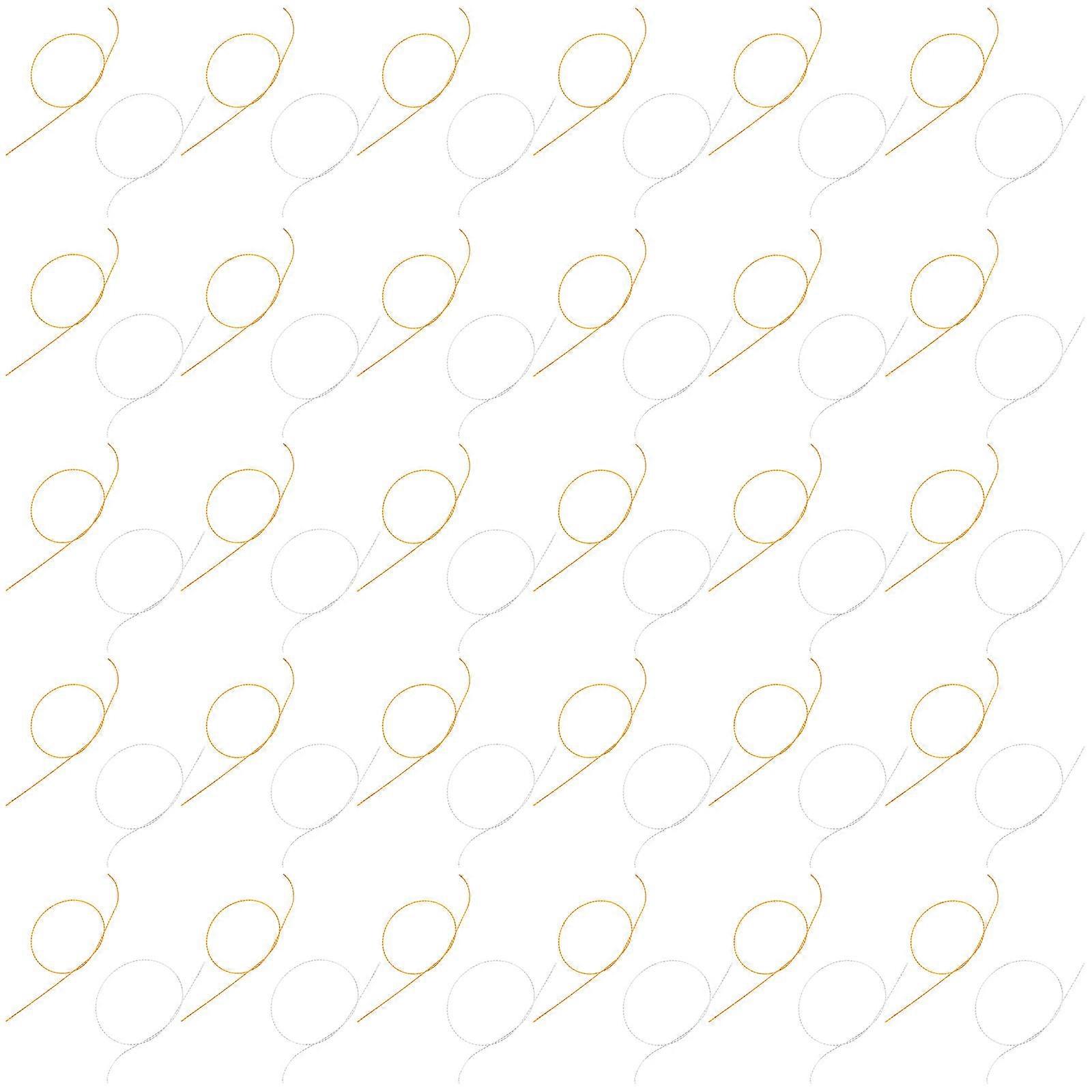 200Pcs Christmas Ball Hanging Cord for DIY Using Metallic Thread