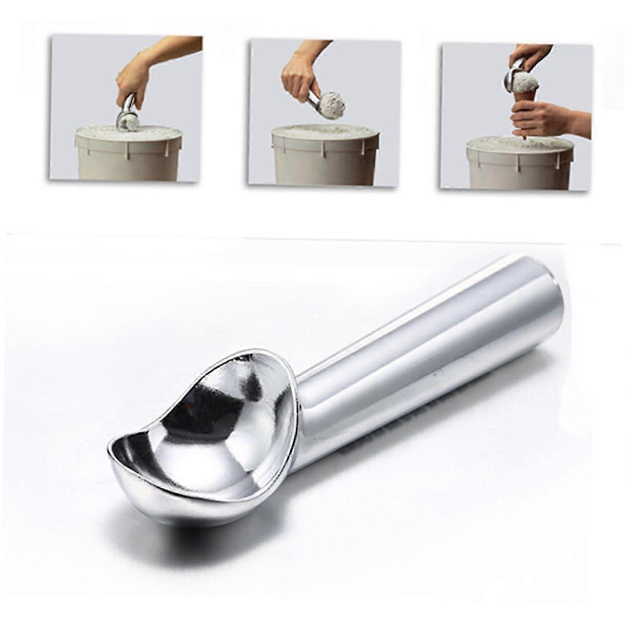 Ice Cream Scoop Aluminum Alloy with Rotating Lever Release Ergonomic Grip for Cookie Dough and More