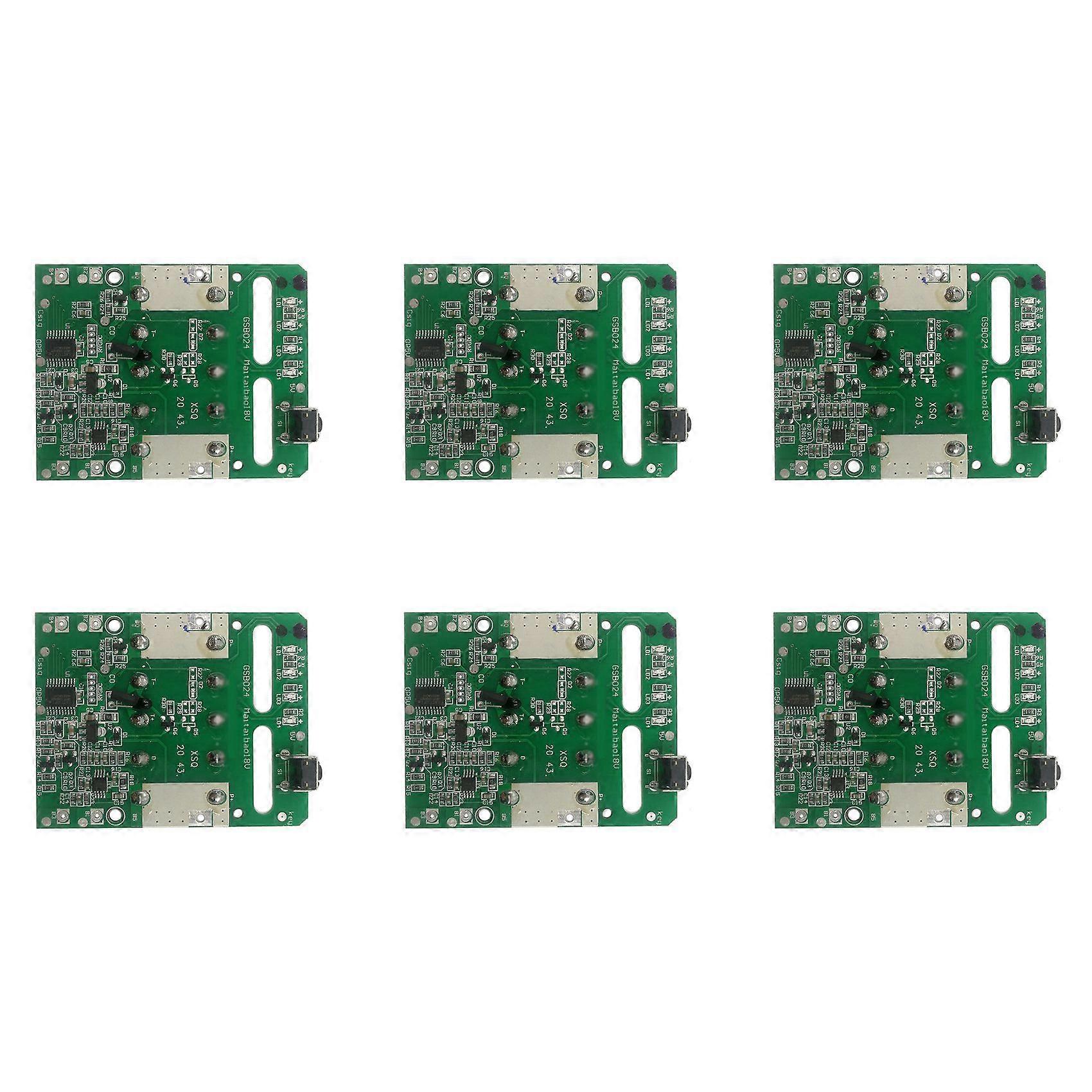 Charging Protection Circuit Board PCB Board for Metabo 18V Lithium Battery Rack(6 Pcs)