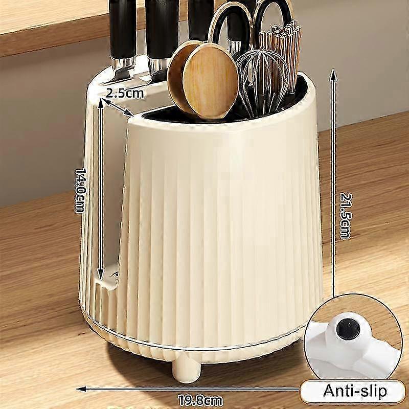 For cutlery organization rotating utensil holder with spoon and fork storage