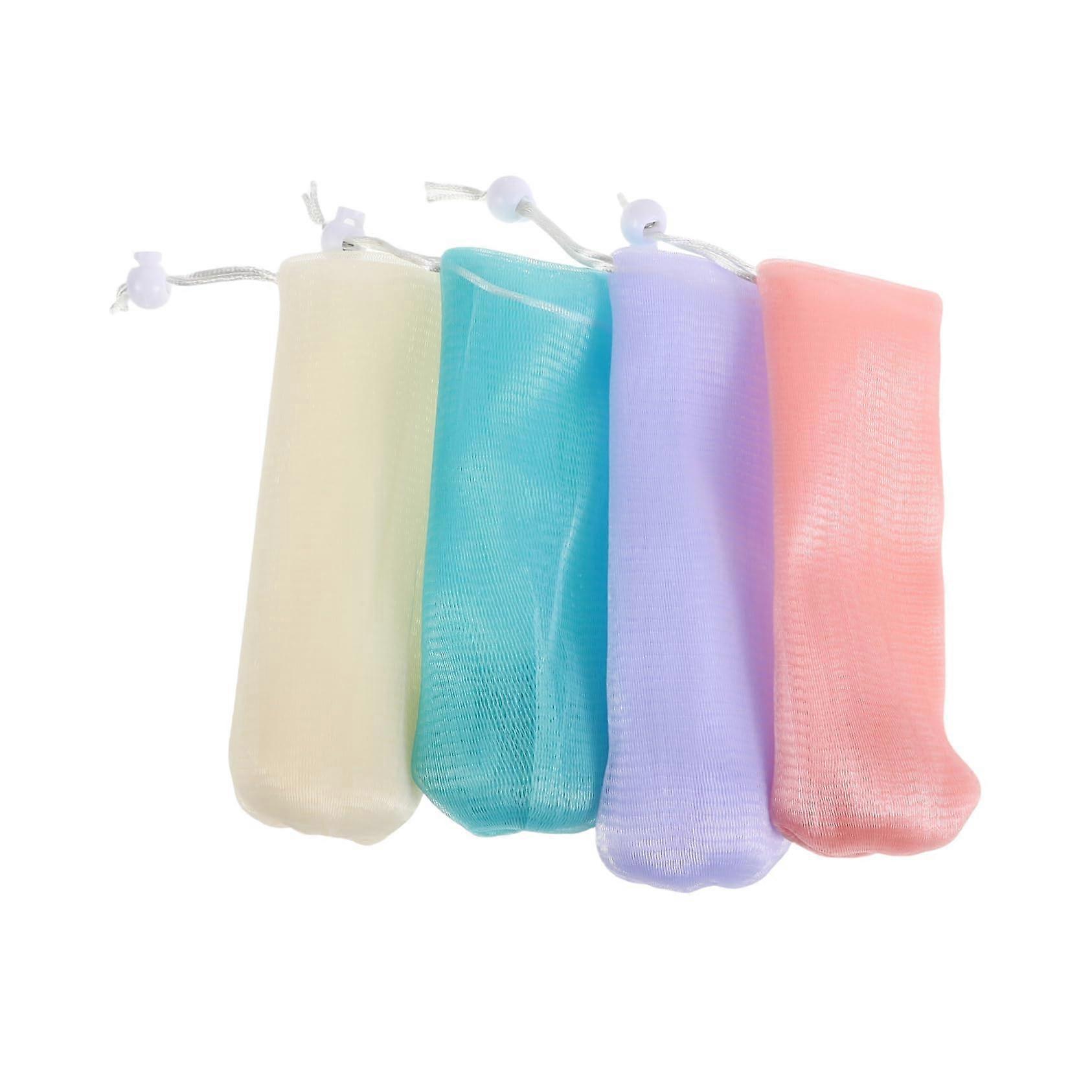 Soap Saver Bag 8pcs Hanging Mesh Holder with Rich Foam Boost and Gentle Exfoliation for Shower