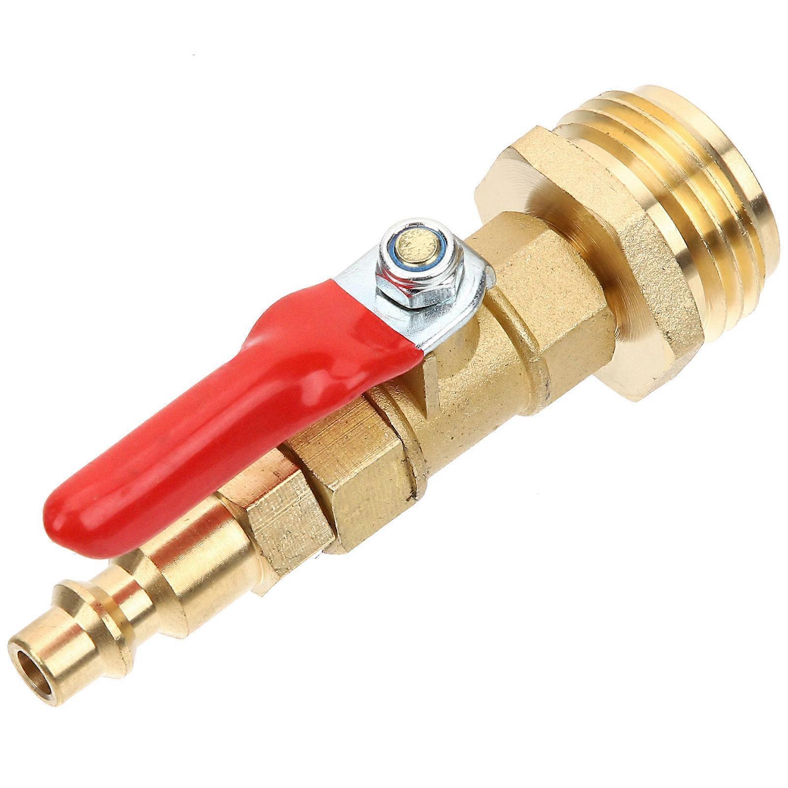 Winterize Adapter Brass Winterizing Fitting Easy Blow Outs Water Hose Connector 1/4 Outer Thread