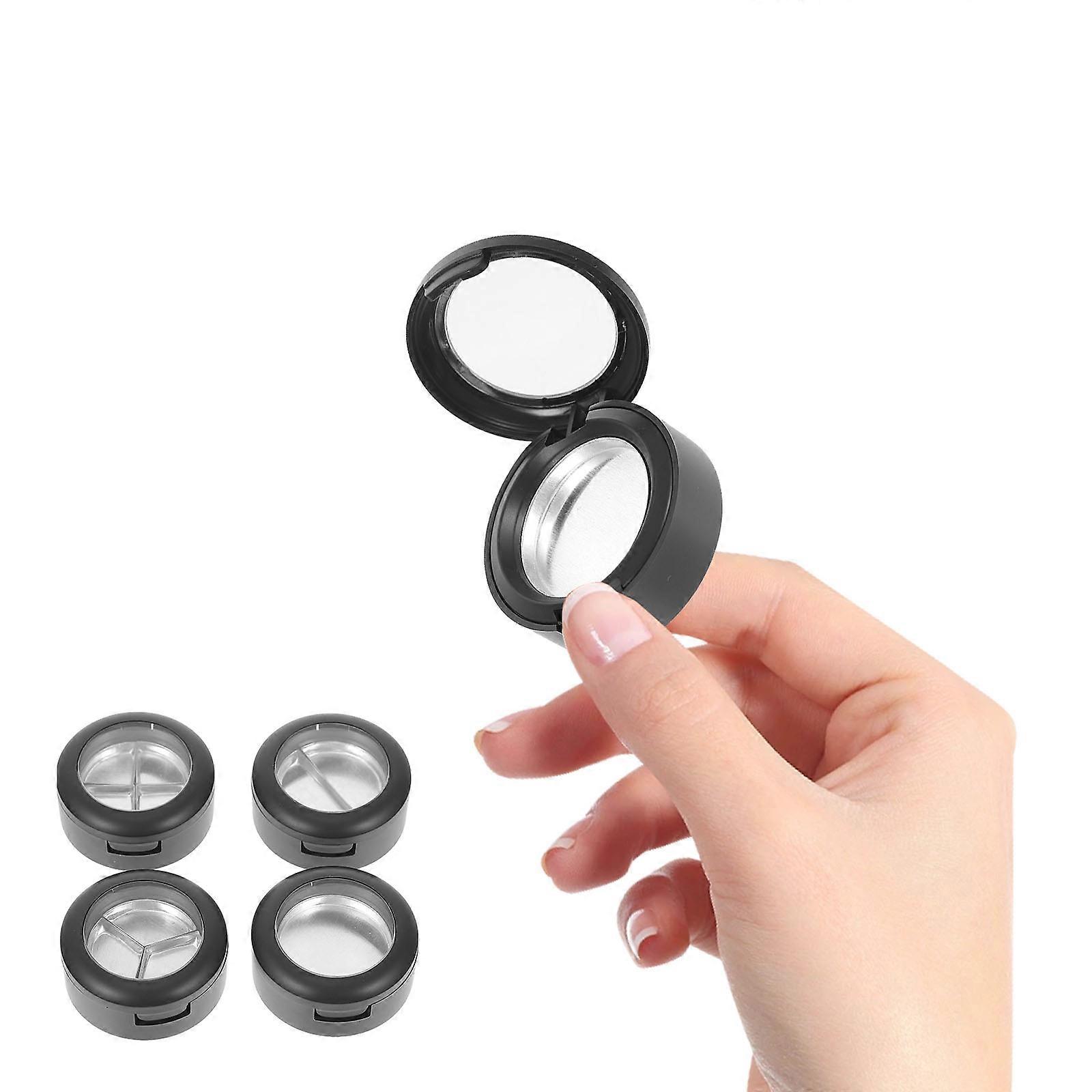 Black Empty Eyeshadow Case Plastic for Storage 4Pcs