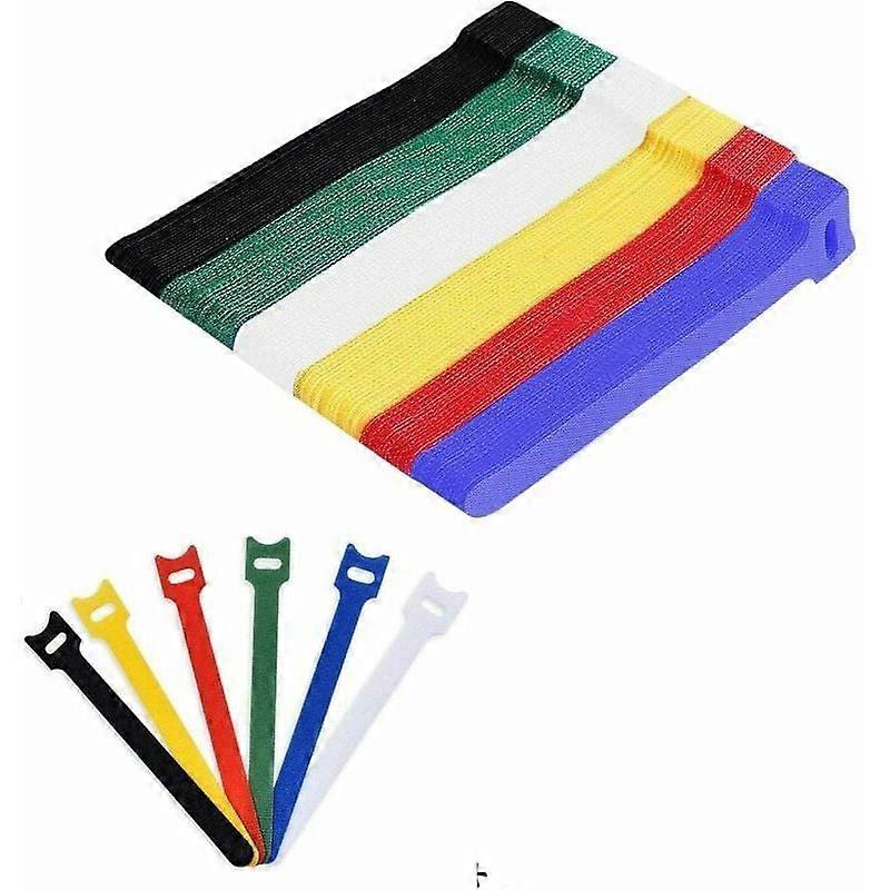 100 reusable nylon cable ties, adjustable with carabiner, cable organizer in 5