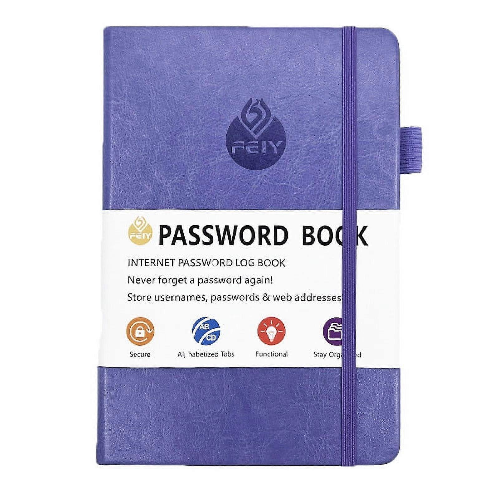 Clearance! XEOVHV Password Keeper Book with Alphabetical Tabs, Small Password Books for Seniors, compatible with all website logins, organized detail