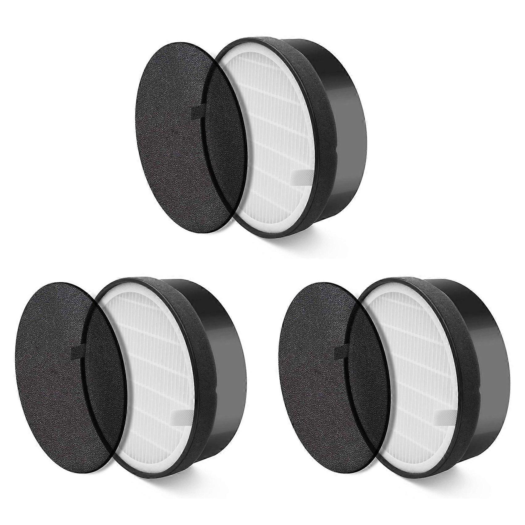 3X Replacement Filter for Levoit Air Purifier LV-H132, True HEPA and Activated Carbon Filters