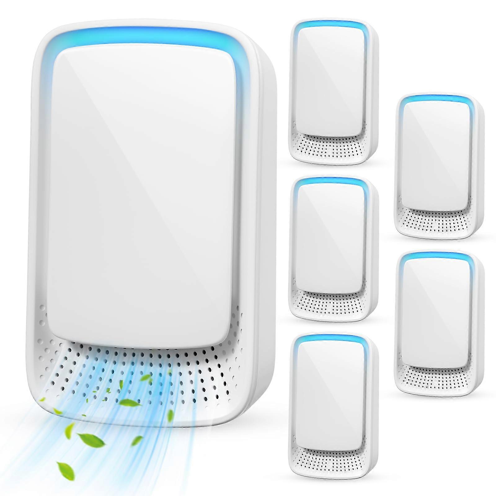 Air Purifier Plug In 6 Pack with Negative Ion Technology, Filterless Odor Removal for Home and Office