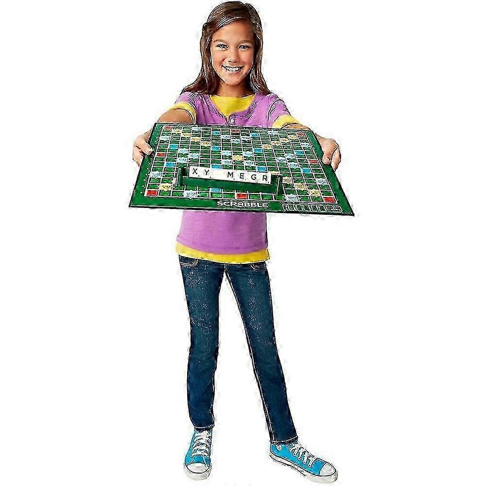 2025 Deluxe Scrabble Set with Locking Tiles for Family Fun