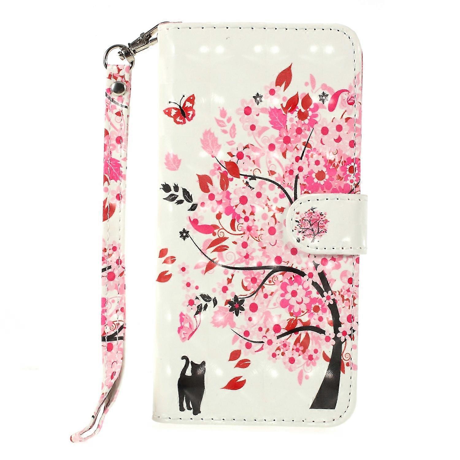 Pattern Printing Wallet Leather Stand Case for Huawei Y6 (2018)/Honor 7A (without Fingerprint Sensor