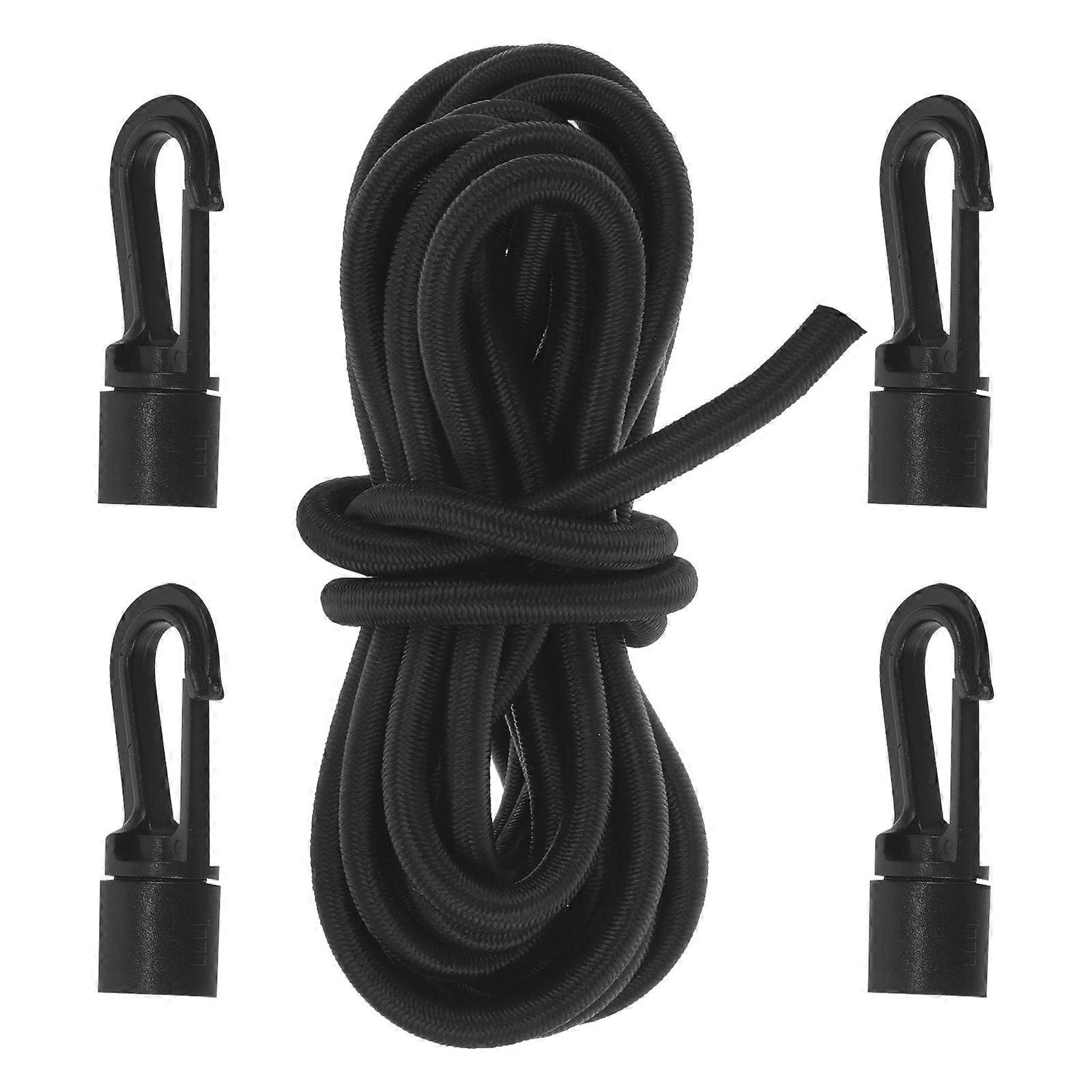 Paddle Leash with Hook Paddle Fix Strap for Kayak 1Set Black
