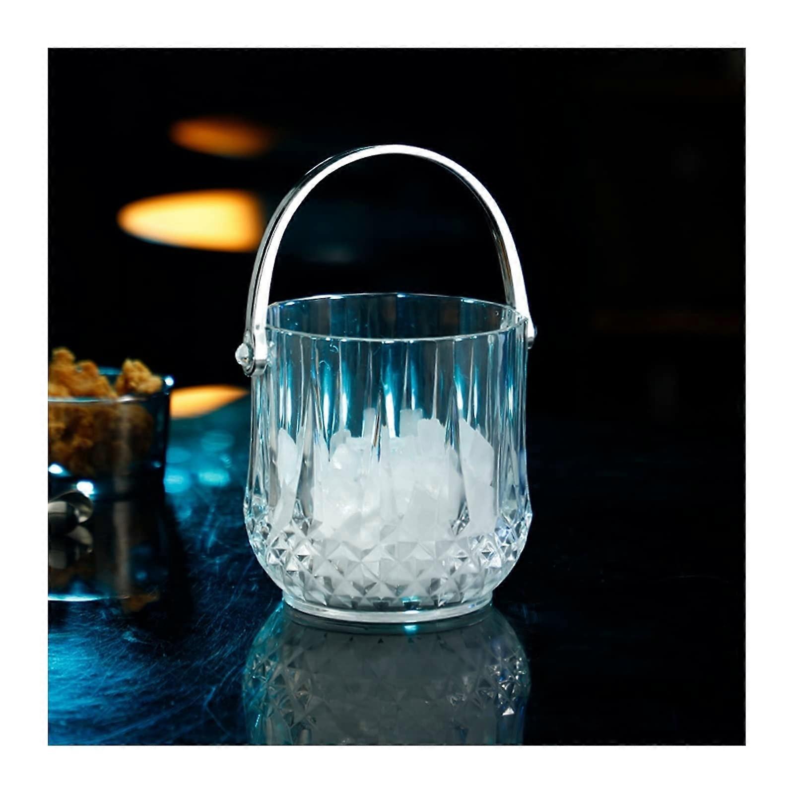 Ice Bucket Acrylic Champagne Bucket Fits One Bottle Transparent Design for Home Bar
