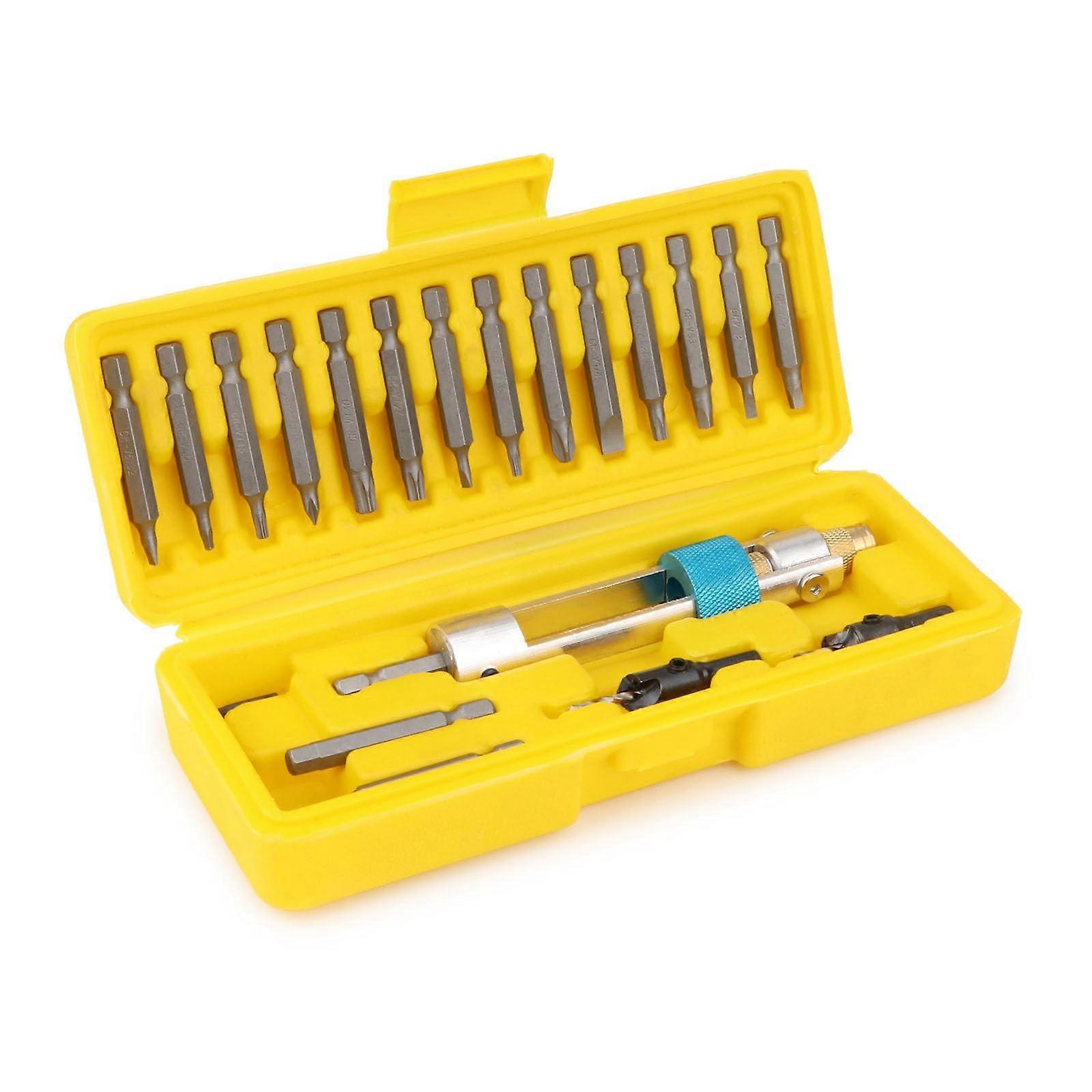 20 Piece Drill Driver Set with QuickChange Bits, Swivel Multi Bit Kit, Durable Alloy Steel Ref:3894