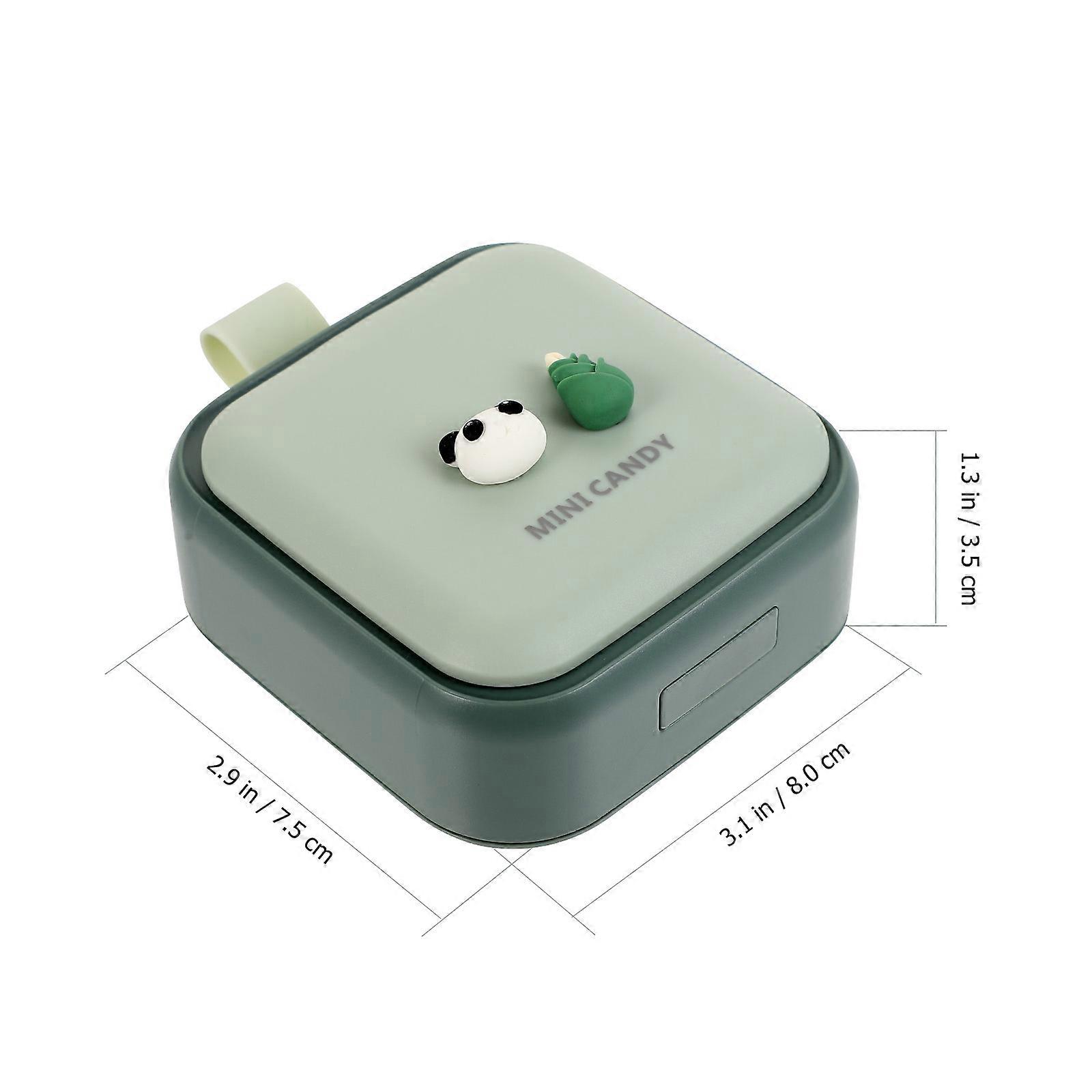 Weekly Pill Case Container for Storing Pills 1Pcs Portable Green Box