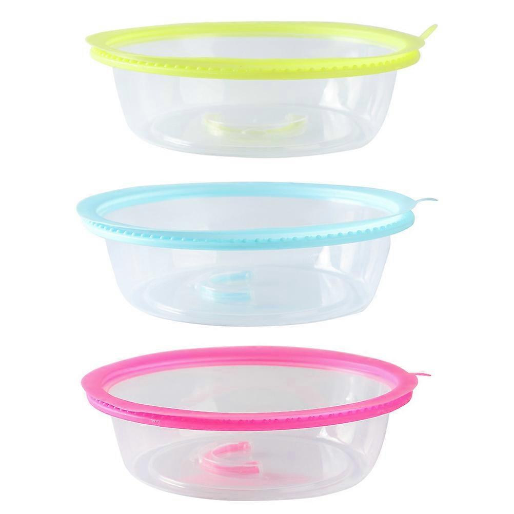 Fresh-Keeping Cover Clear Microwave Cover for Kitchen Use 3Pcs