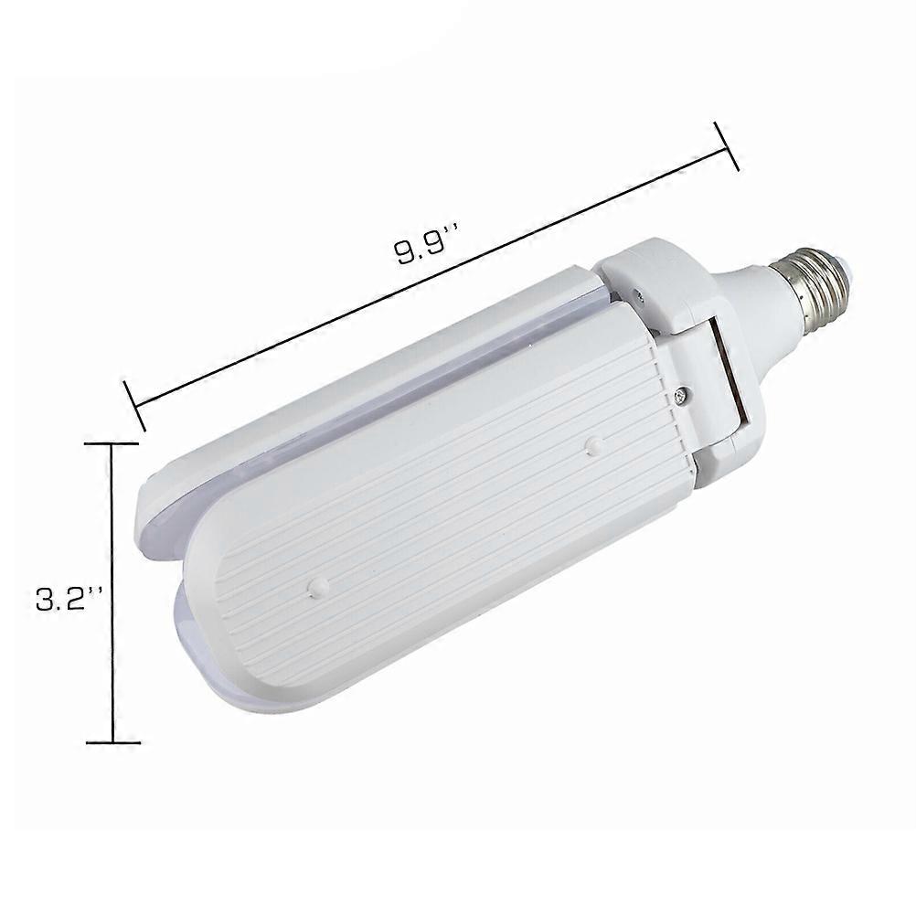 Foldable LED Light 30W 2 Fan Bulbs for Garage Lighting Use