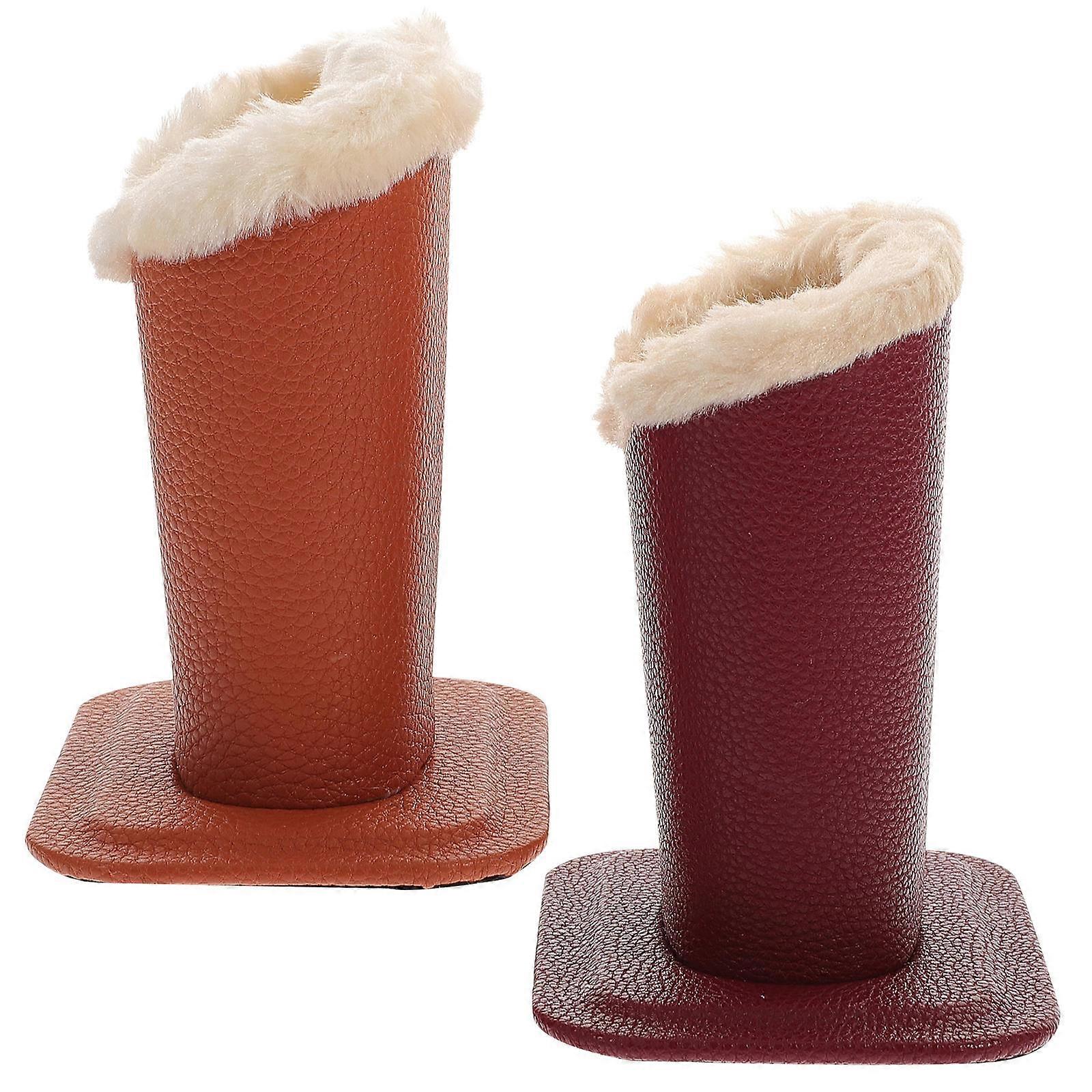 Eyeglasses Stand Plush Lined for Storage 6Pcs Assorted Color Glasses Holder