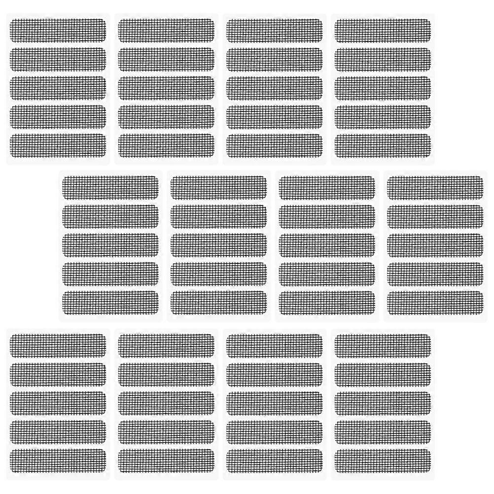 Window Screen Repair Patch Kit for Screen Mend with 25 Sheets Black