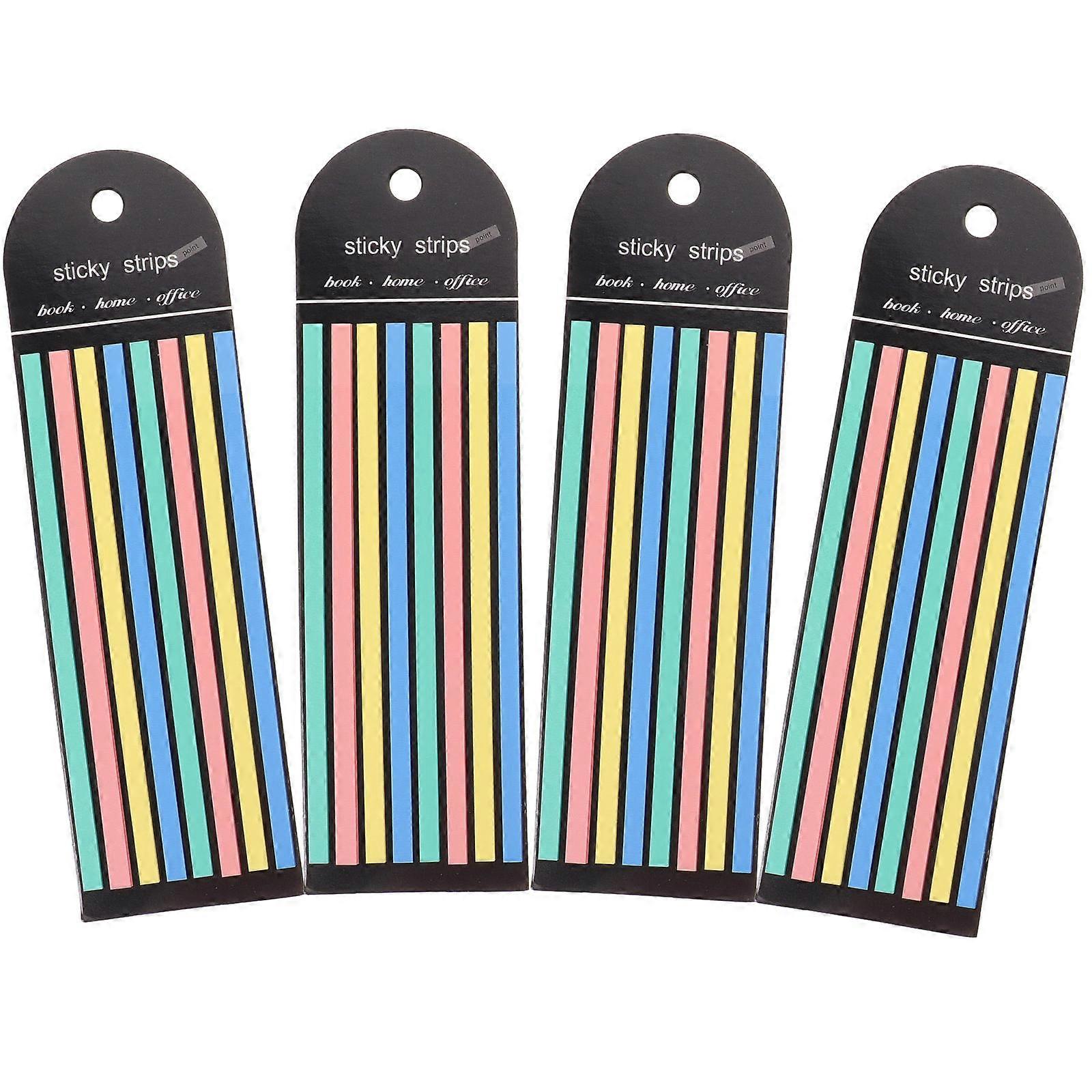 Index Note Strip Long Highlight Strips for Writing Use 4 Books Pack