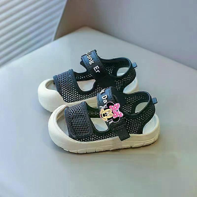 Disney Mickey Mouse boy girl Home Outdoor Summer Baby Beach Shoes Kids Sandals Soft-Sole children minnie Toddler Shoes