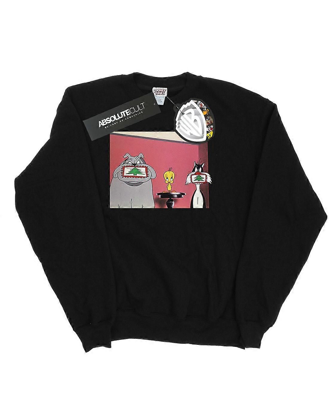 Looney Tunes niños Navidad postal sudadera