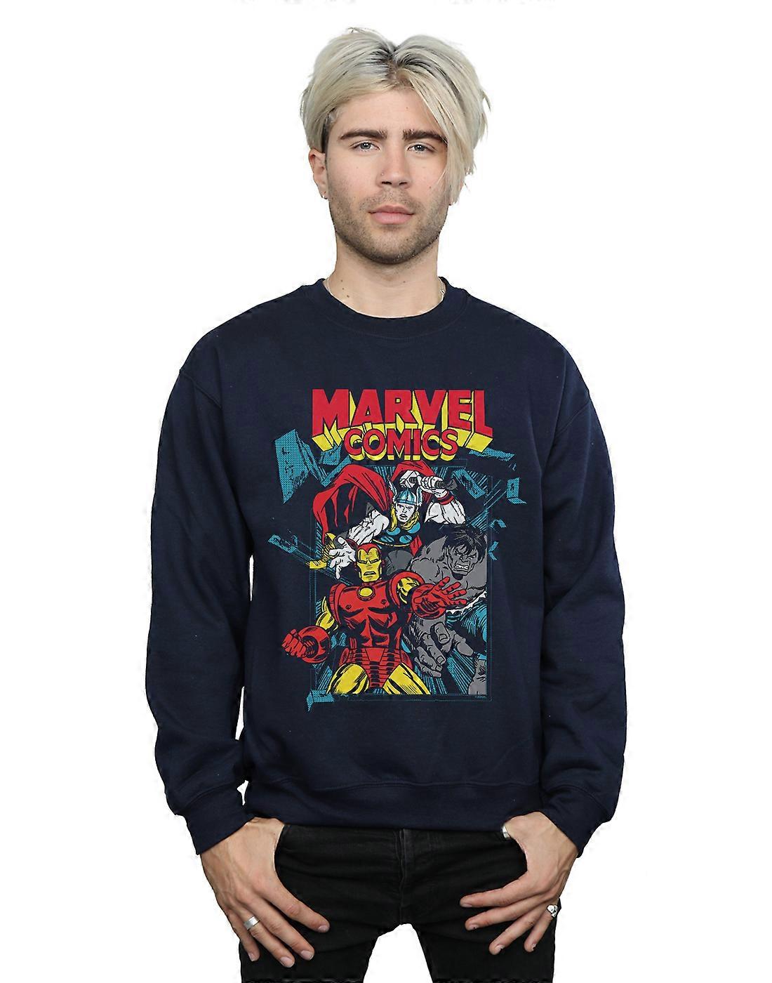 Marvel Comics Men's Trio Pose Sweatshirt