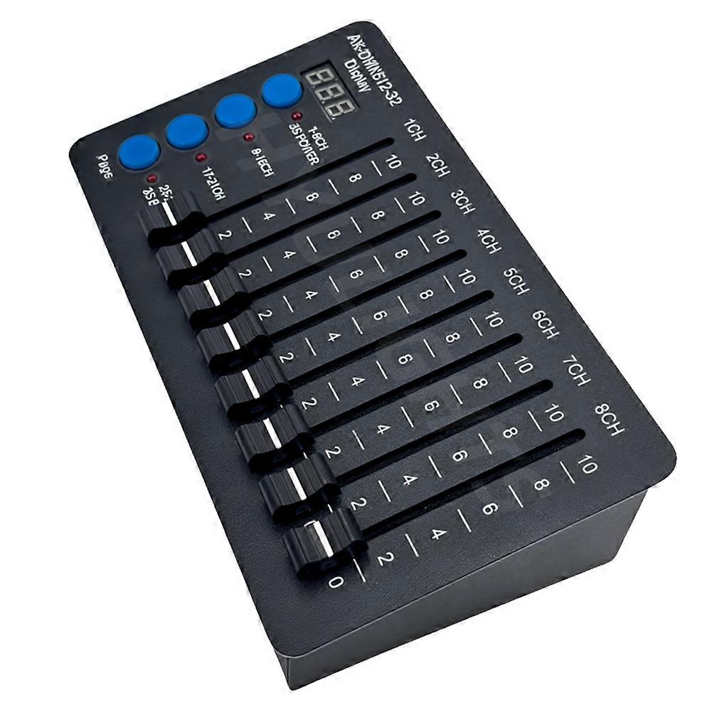 32 Channel Simple Mini DMX512 Controller Type-C Battery Lights Beam LED Par Lighting Console for Computer Light Dimmer